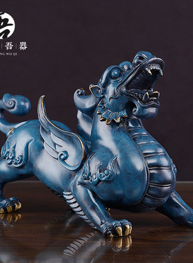 速发2025《霸王貔貅》铜招财摆件 铺艺装饰品店家开业工居礼品