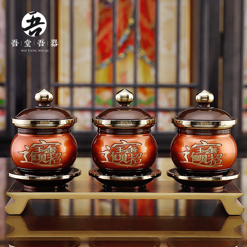 纯铜供水杯供佛杯家用佛前供奉观音杯净水杯财神圣水杯佛具用品