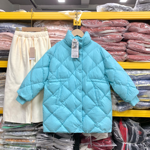 花T彩专柜正品秋冬新款百搭韩版淑女中大童中长款羽绒服外套