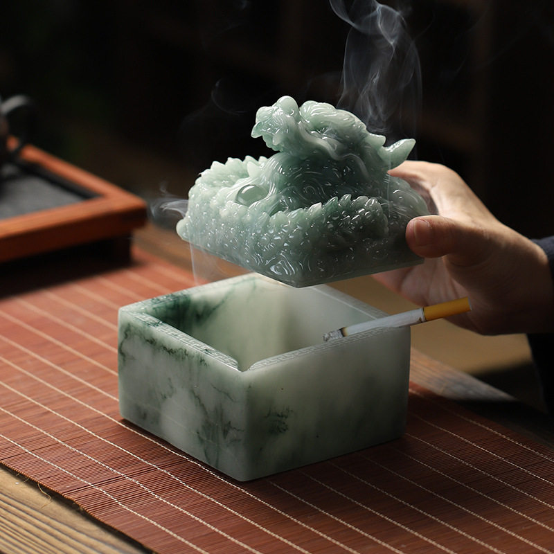 创意艺术灰缸灰缸带盖防风大号图片