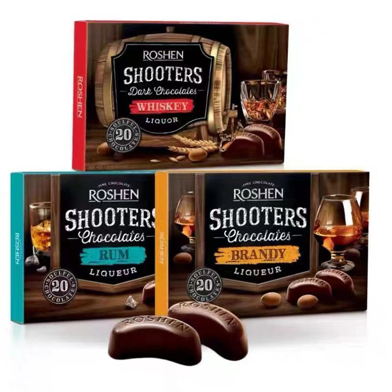 酒心巧克力乌克兰原装进口如胜牌朗姆酒夹心酒味威士忌酒零食礼盒