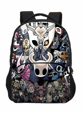 跨境空洞骑士印花双肩背包Hollow Knight Wallpapers卡通背包可爱