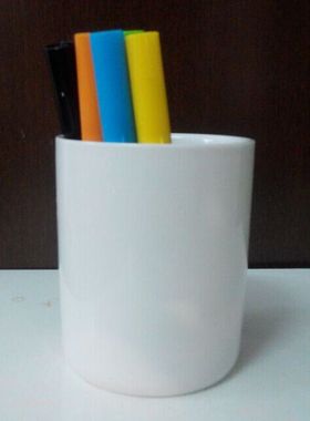 diy时尚风创意白瓷笔筒家居摆设