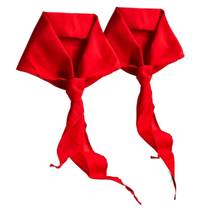 红领巾小学生纯棉通用初中生大号全棉不掉色1.2米儿童小号缎面抗皱1米小红领巾一年级高质量加厚中学生红令巾