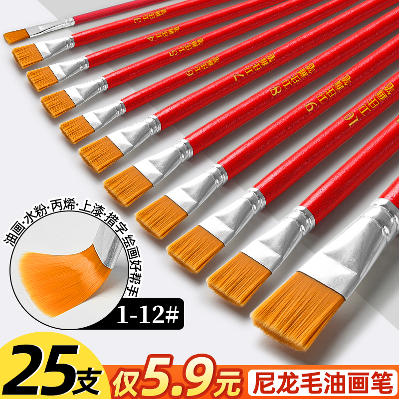 25支僅5.9元【尼龍畫筆超長桿】