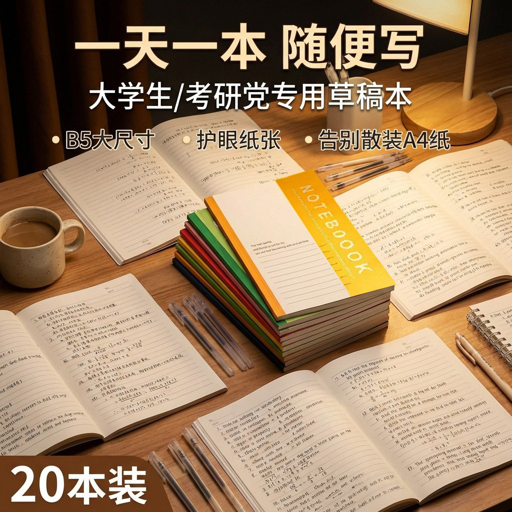 20本装】软面抄错题笔记本