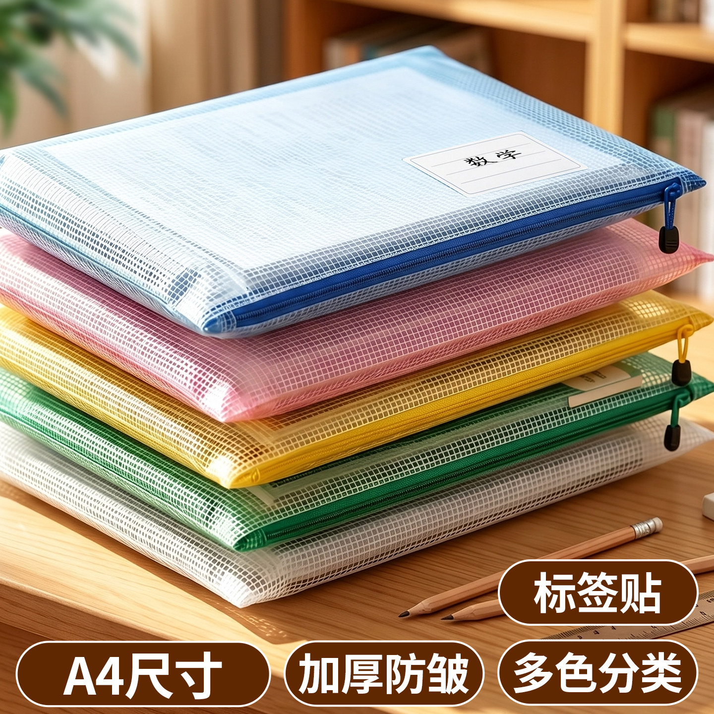 20个特厚a4文件袋拉链袋