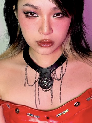 原创设计钛钢真皮男女项链个性