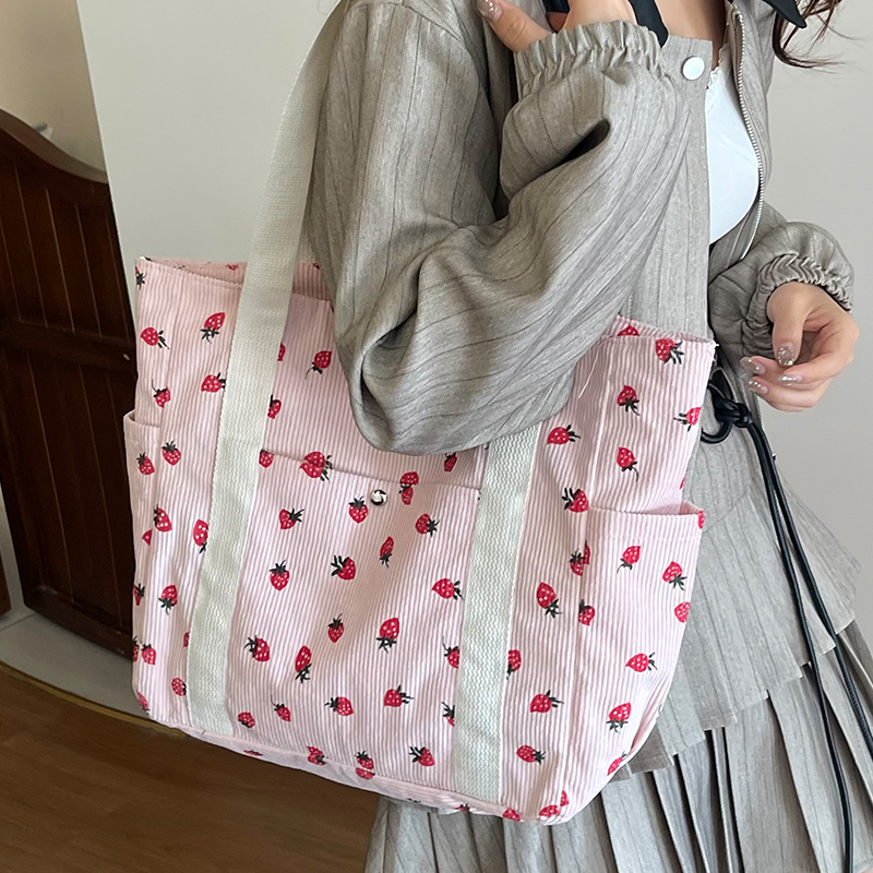 大容量灯芯绒包包女2025秋季新款