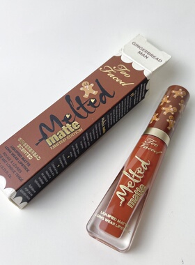 盒子瑕疵！Too faced 姜饼人唇釉7ml Gingerbread man 21.11生产