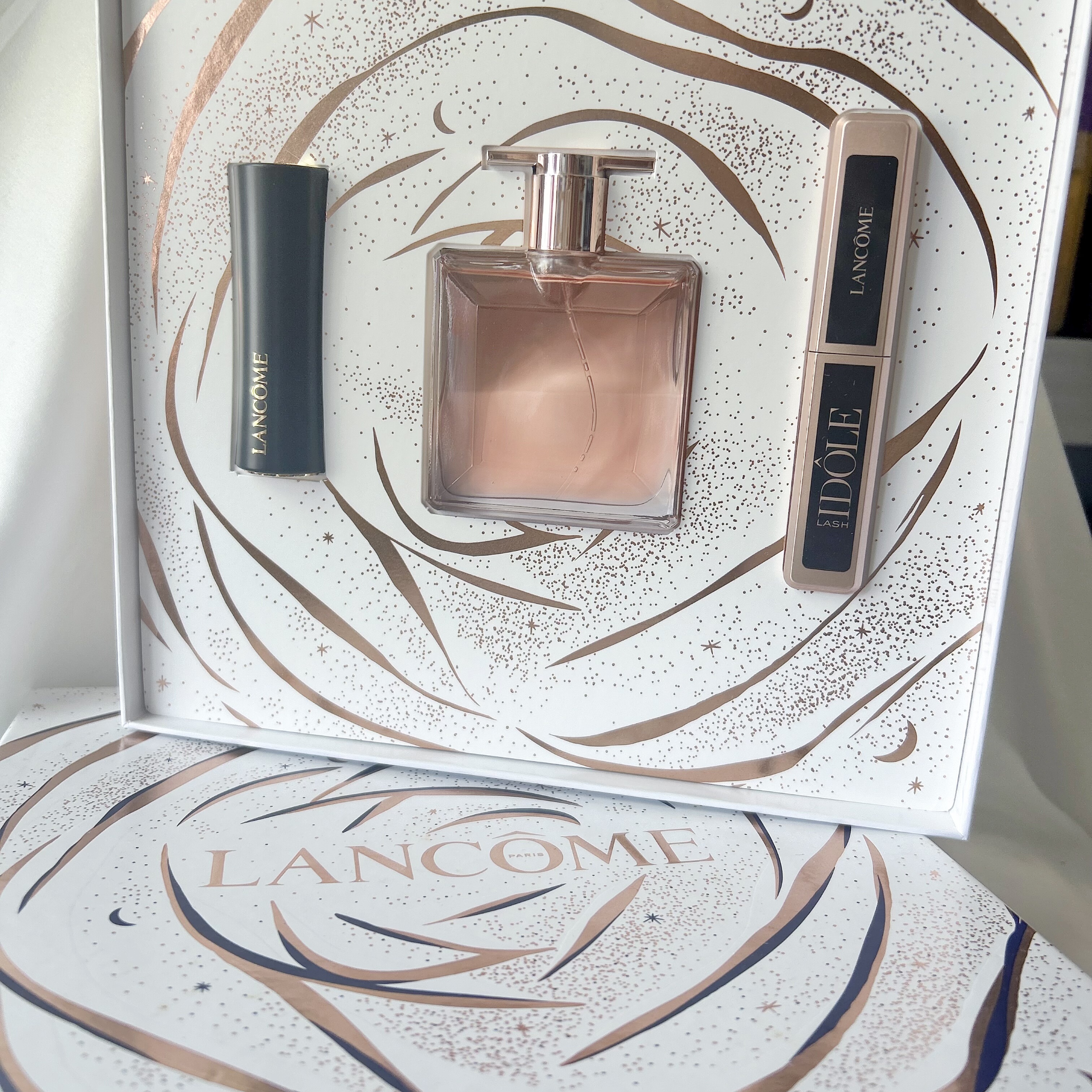 Lancome兰蔻套装 是我香水25ml偶像睫毛膏5ml274正装口红3.4g无盒