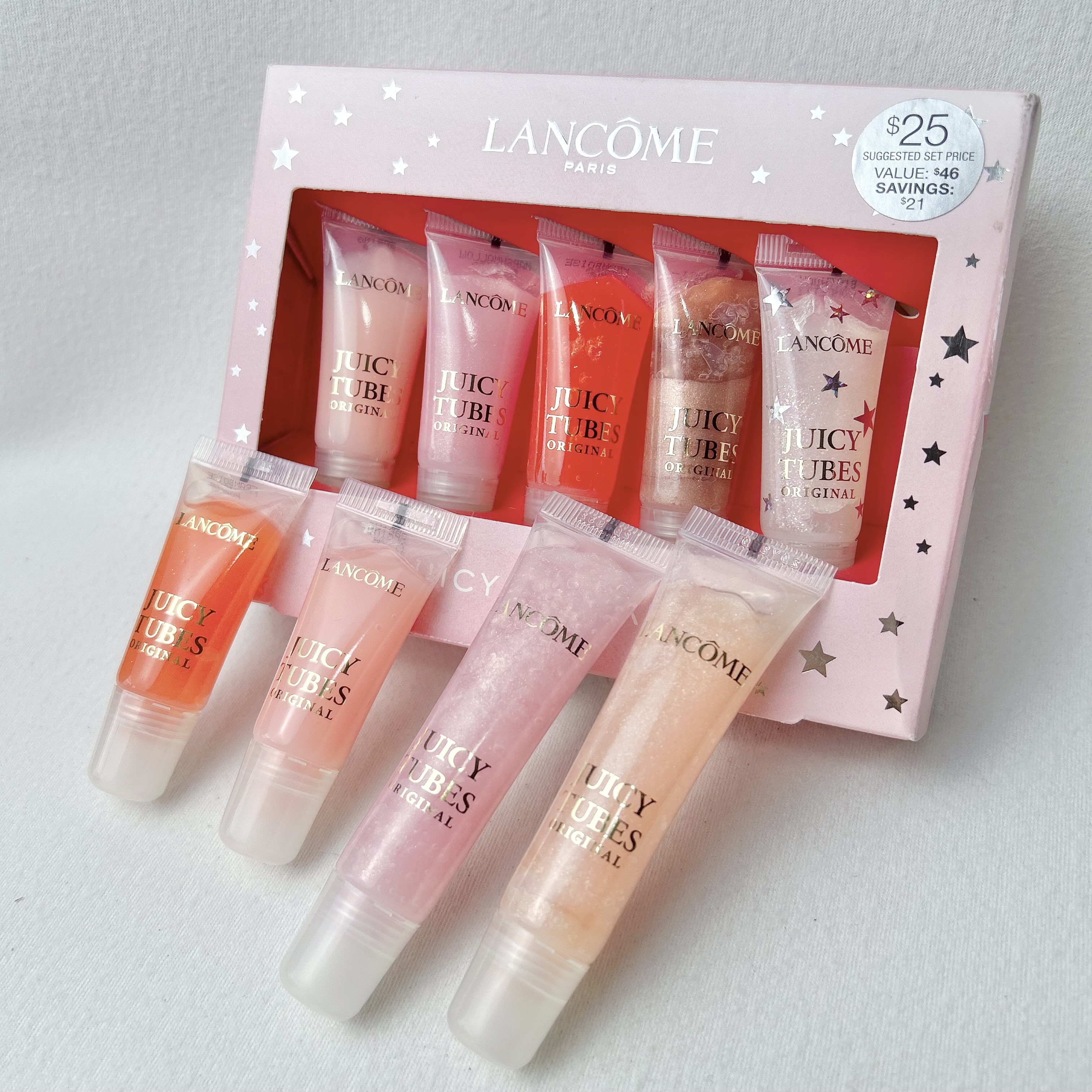 Lancome兰蔻果汁唇蜜小样7ml/15ml套装拆卖无盒