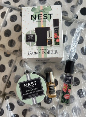 NEST  Fragrance薄荷香草香薰蜡烛27g罂粟香水6ml香草油3ml小样套