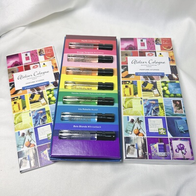 盒瑕特价！Atelier cologne欧珑城市旅行香水套装2ml*7 小样试管