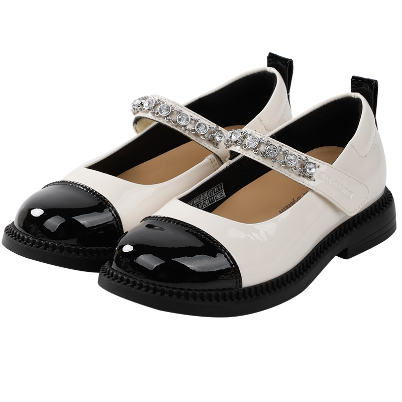 Dr.Kong江博士儿童鞋春秋季女童皮鞋拼色礼仪鞋宝宝公主鞋