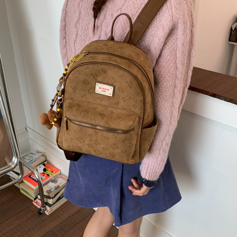 禾果原创时尚百搭双肩背包