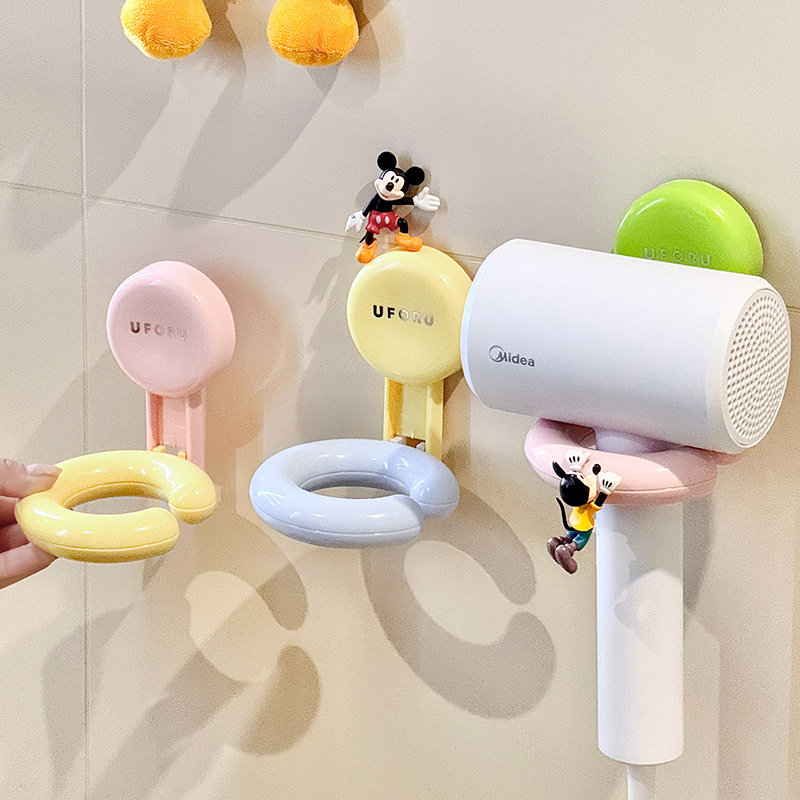 免打孔吸盘式吹风机置物架