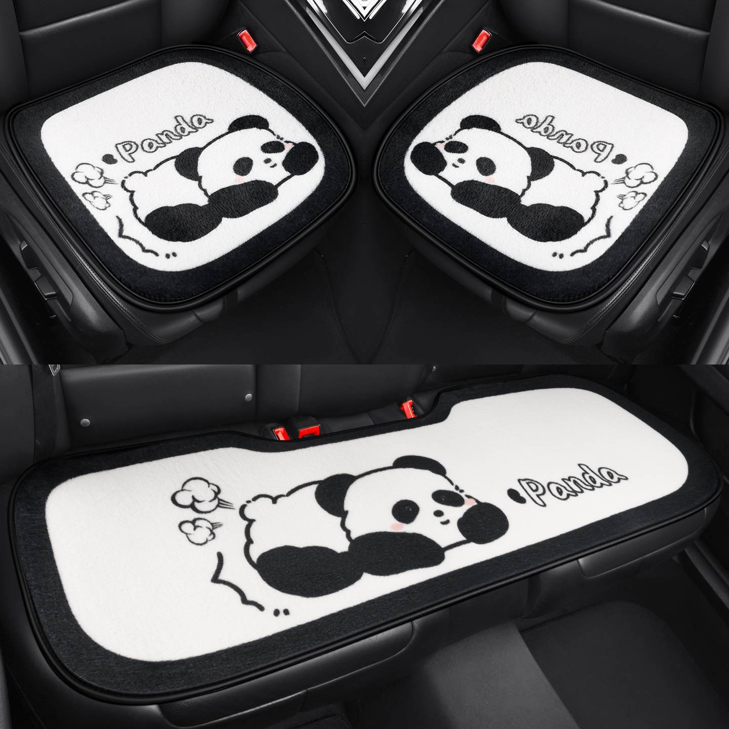 奇瑞QQ冰淇淋座垫冰激凌座椅套圣代冬天汽车坐垫毛绒冬季保暖座套