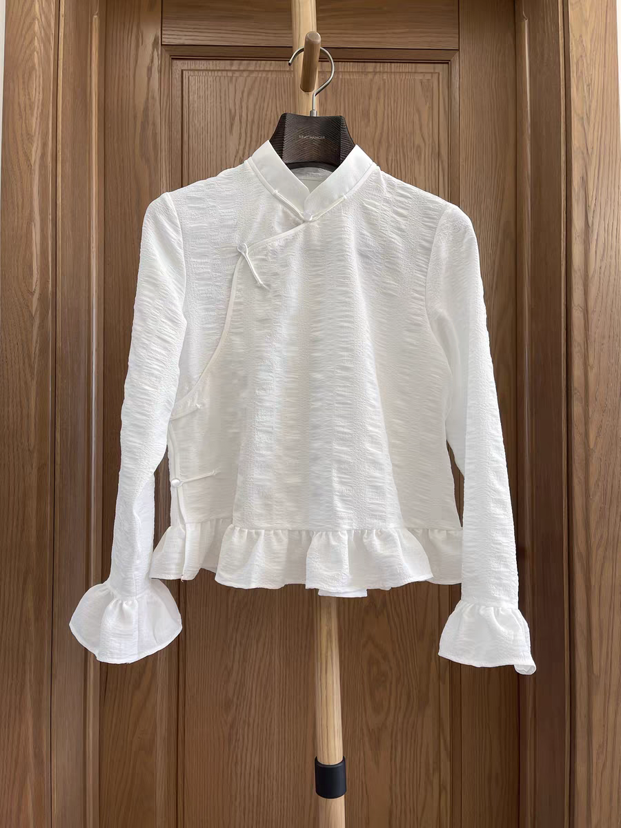 蒙古族小衫女士内搭衬衫春秋款新款民族服饰长袖上衣新品