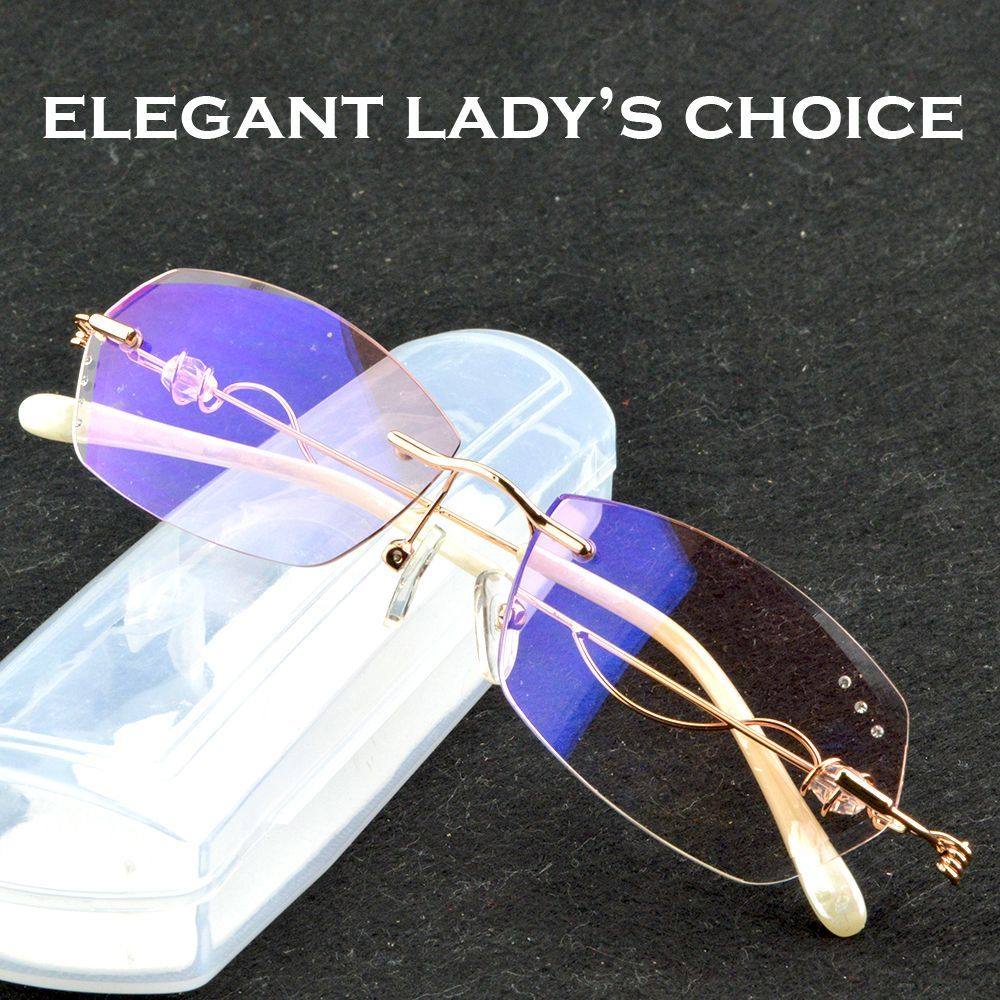 Clara Vida地中海风大框轻奢弹簧铰链不夹脸女式老花镜