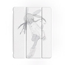 原创小众艺术可爱像素卡通适用11代2025款air7ipadpro11十代三折ipad壳防弯亚克力10.2寸/air4/5/mini6带笔槽