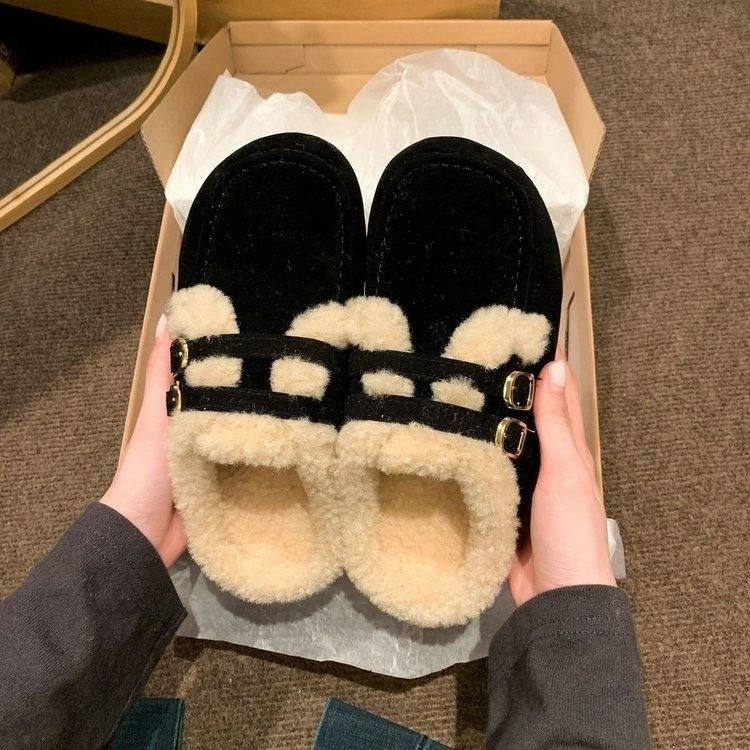 勃肯鞋女冬季韩版时尚外穿包跟保暖加绒平底复古棉鞋,女鞋,其他拖鞋,淘宝优惠券,粉丝福利购,淘宝优惠卷