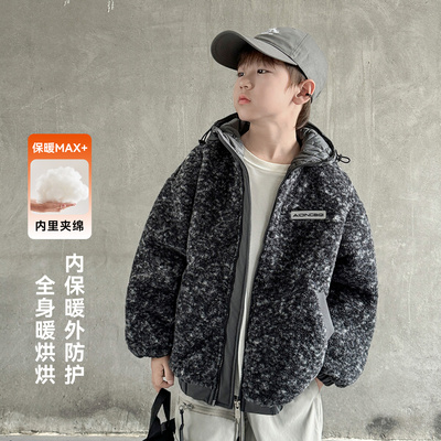 【实体品质】男童夹棉保暖毛毛衣
