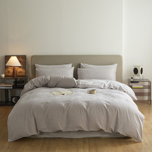 2025新款加厚全棉磨毛纯棉100棉保暖亲肤床单床笠四件套200x230cm