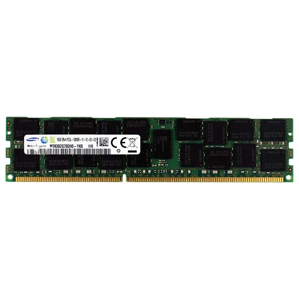 三星16G DDR3L 1600MHz ECC REG M393B2G70QH0-YK0/Q9服务器内存