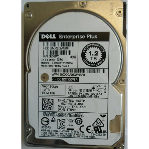 DELL 01T8KW 1.2T 10K SAS 2.5 12GB康贝存储硬盘HUC101812CSS204