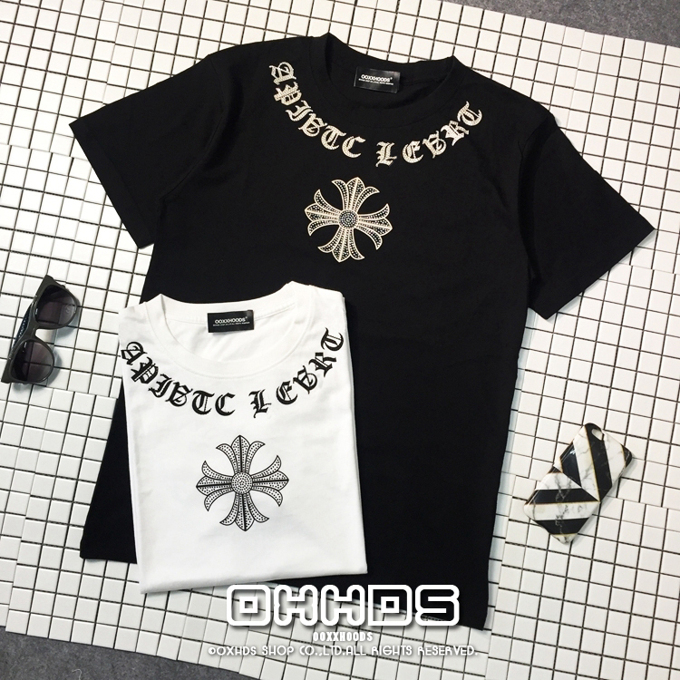 潮流欧美民族哥特宽松短袖T恤