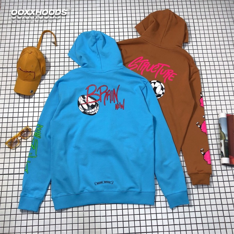 可爱搞怪分创意趣味卡通万圣节薄款连帽衫十字架休闲卫衣hoodies