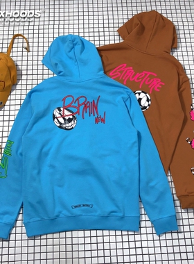 可爱搞怪分创意趣味卡通万圣节薄款连帽衫十字架休闲卫衣hoodies