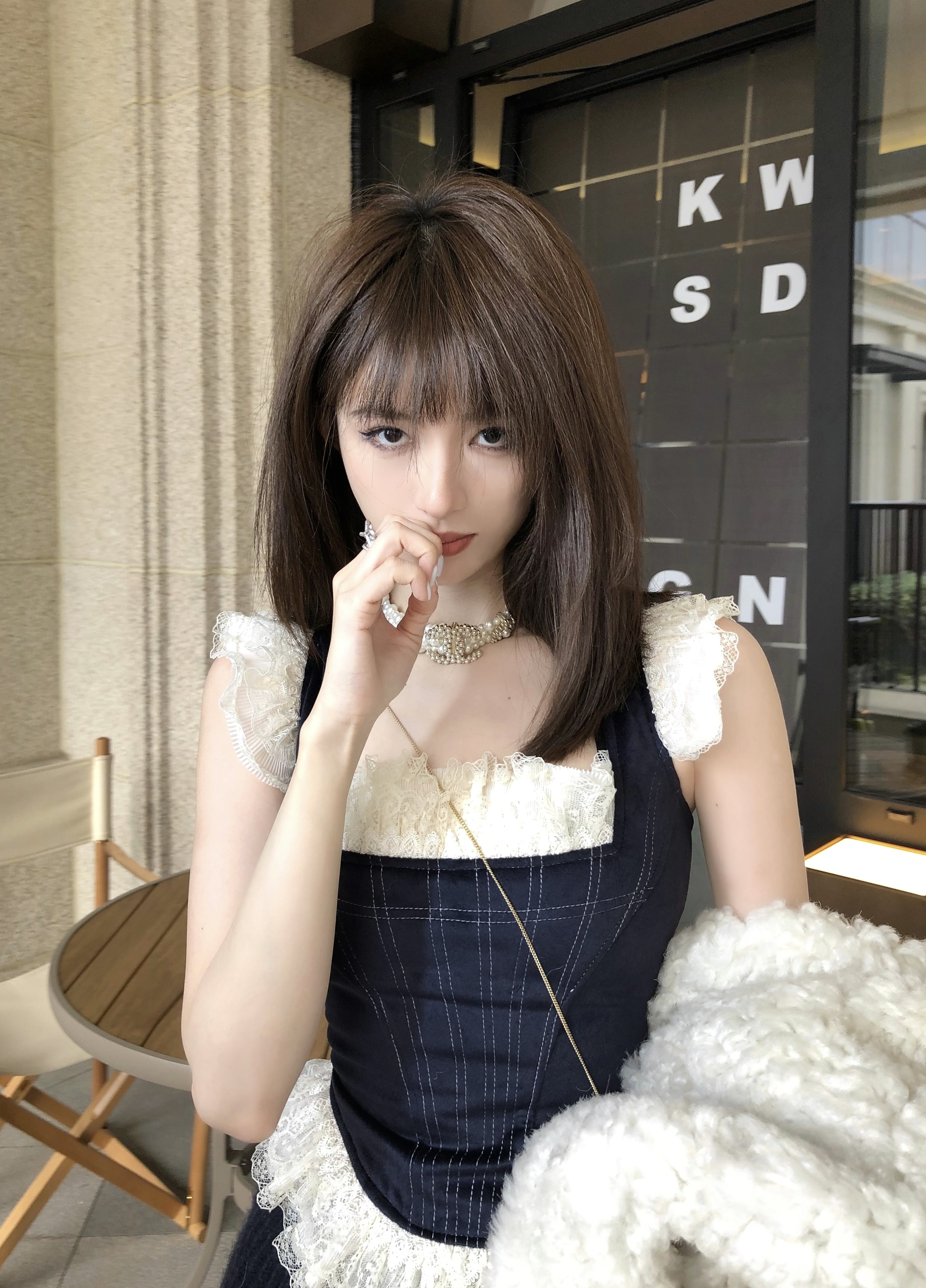 THEHANDLE 厄尔斯博物馆少女* 双层蕾丝背心女冬小众设计无袖上衣高性价比高么？