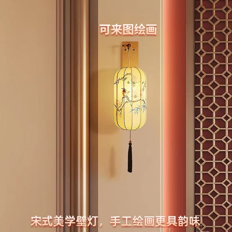 宋氏美学壁灯中式茶室书房装饰灯图片