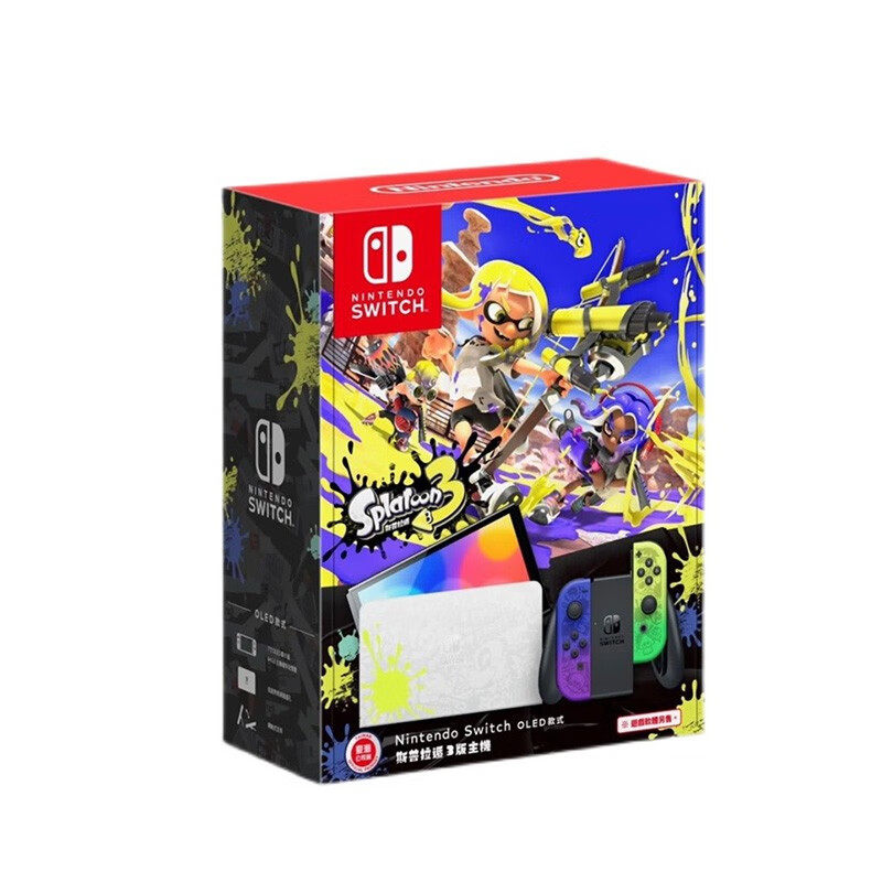 任天堂（Nintendo）Switch OLED日版OLED喷射战士3限定机 现货64G