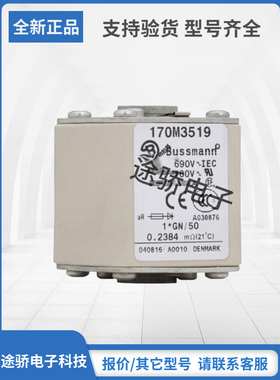 原装巴斯曼Bussmann熔断器170M3517 170M3518 170M3519 170M3520