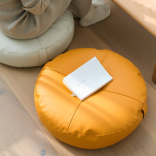 蒲团地上坐垫坐墩皮质免洗耐磨