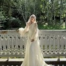 frejia轻奢法式 独家重工 显瘦连衣裙晨袍度假裙 正版 EVAN亿万