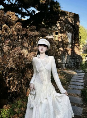 EVAN正版「暗黑侘寂」设计感羊毛外套上衣不规则半裙套装elywoood