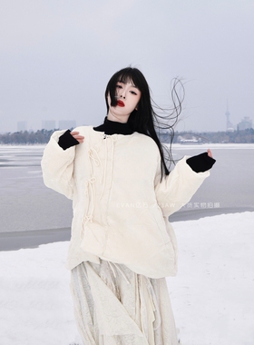 EVAN热卖销量】原创设计新中式丝绒羽绒服旗袍轻薄白鸭绒pengtpai