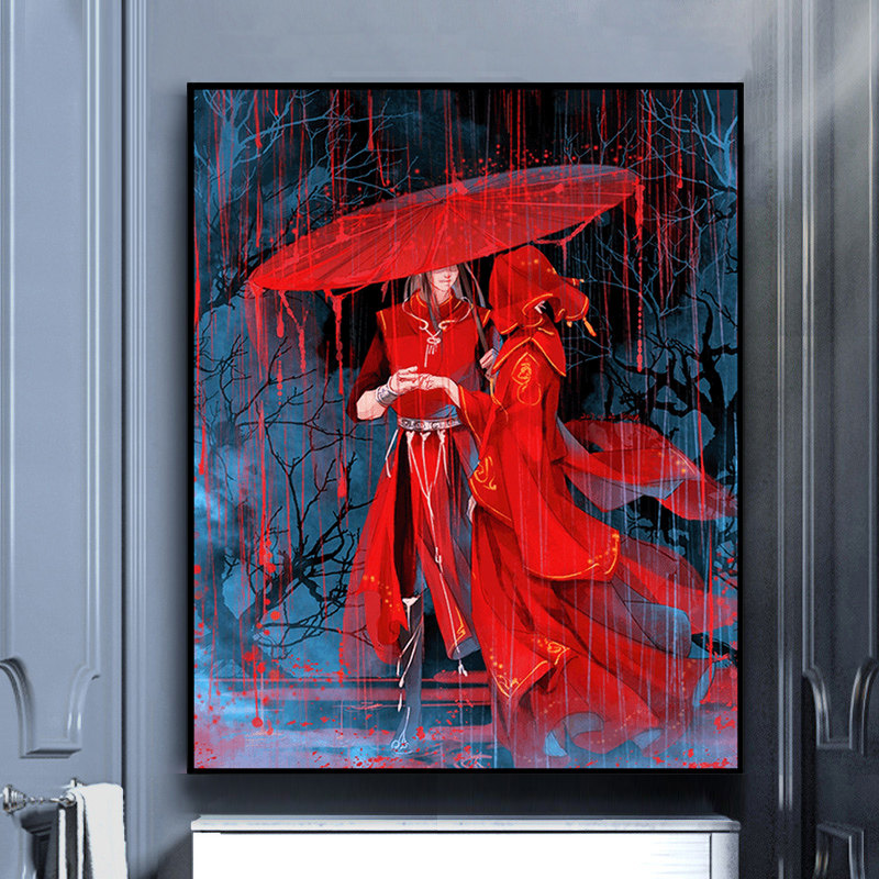 天官赐福十字绣2026新款线绣动漫古风人物送男友自己简单丝线刺绣