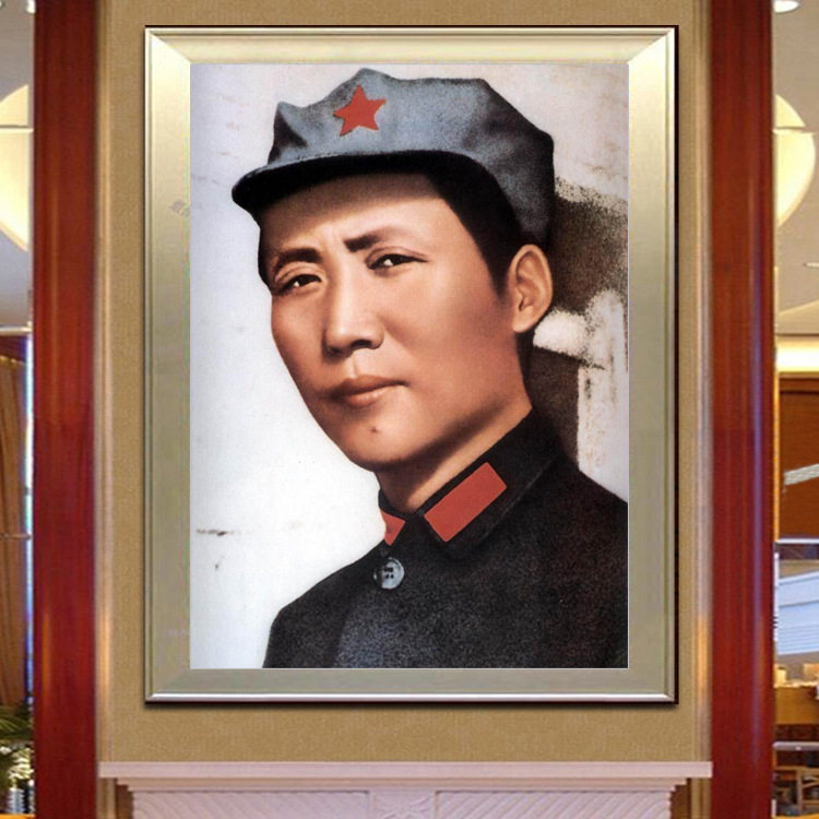 2026新款5D钻石画满钻年轻青年毛泽东毛主席头像线绣十字绣砖石秀