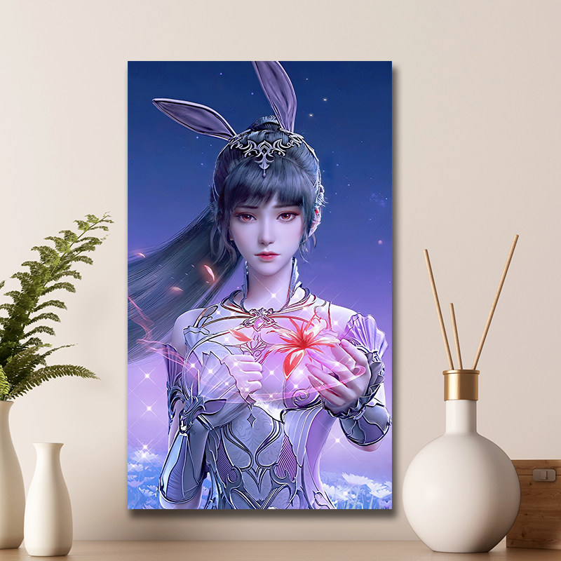 十字绣斗罗大陆2024新款客厅小舞姐柔骨魅兔唐三妻子动漫钻石画5d