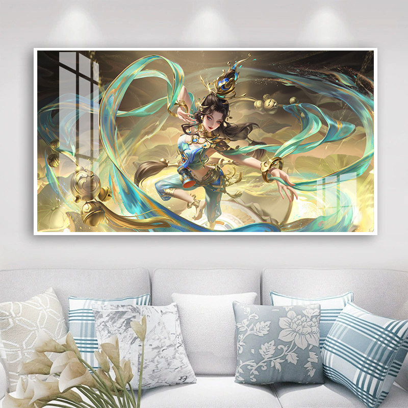 十字绣貂蝉遇见胡旋2021新款线绣王者荣耀卡通手工贴满砖5d钻石画