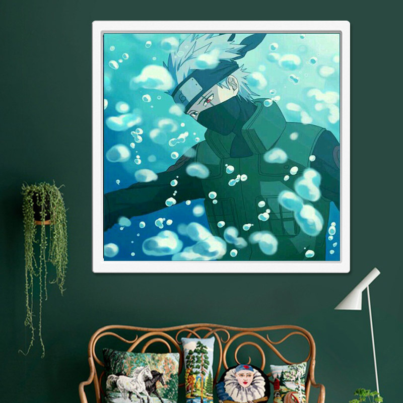 2025新款钻石画火影忍者旗木卡卡西满钻十字绣卧室人物点钻砖石秀