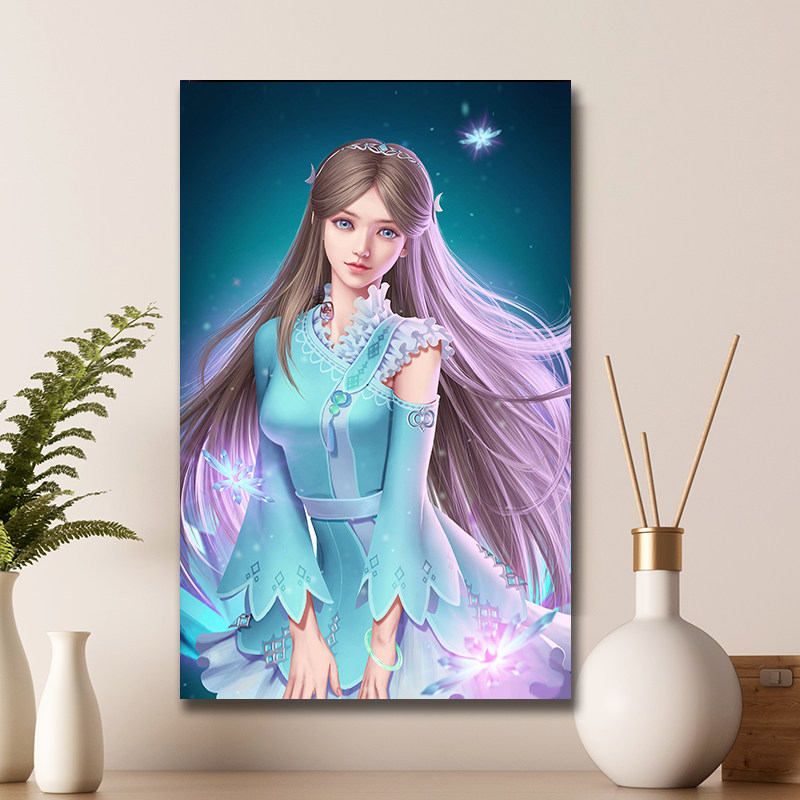 十字绣斗罗大陆宁荣荣2024新款客厅魂师九宝琉璃塔动漫diy钻石画