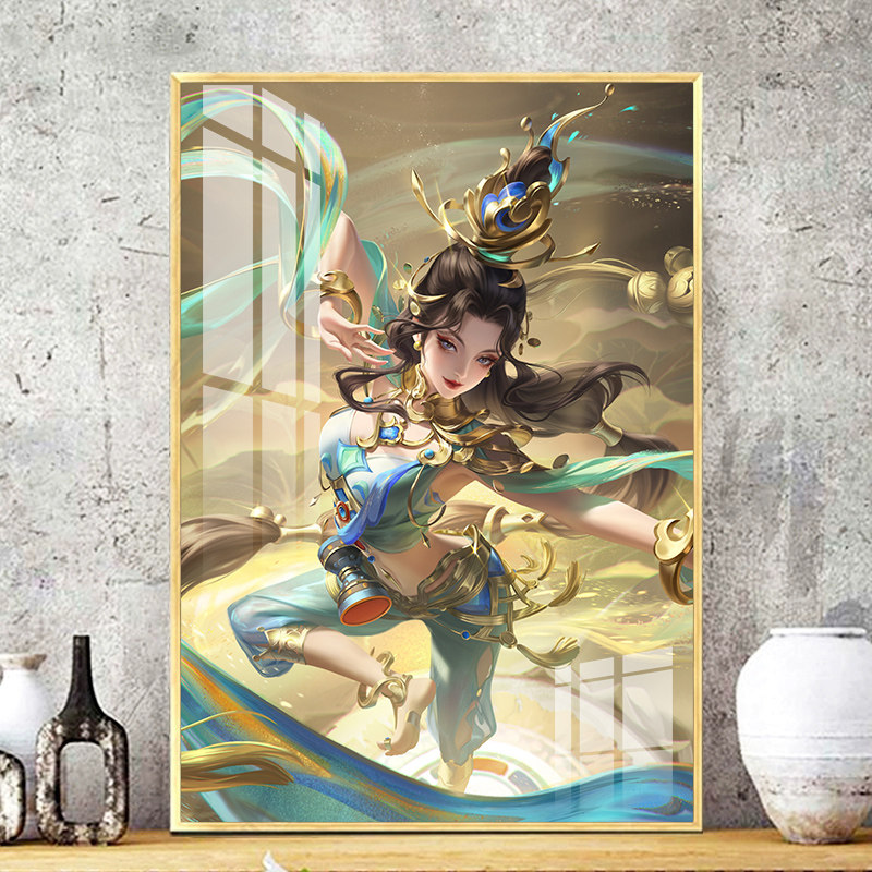 王者荣耀竖版十字绣貂蝉遇见胡旋2021新款线绣小件贴满砖5d钻石画