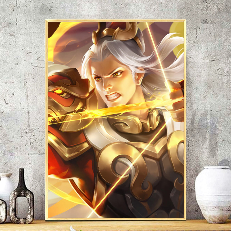 王者荣耀十字绣2021新款线绣英雄后羿辉光之辰钻石画满钻卡通小件