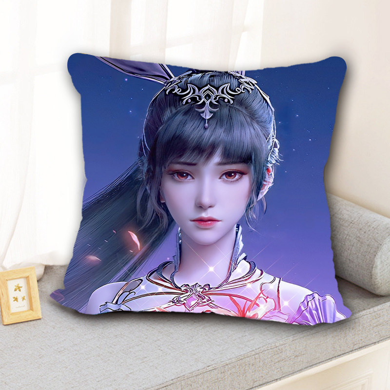 小舞抱枕十字绣斗罗大陆2024新款史莱克七怪可爱女孩手工绣枕头套